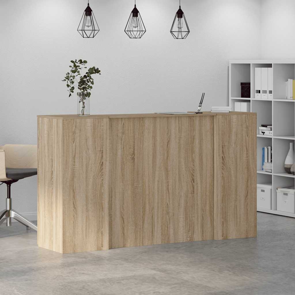 Reception Desk Sonoma Oak 180x50x103.5 cm Engineered Wood