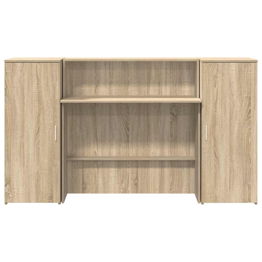 Reception Desk Sonoma Oak 180x50x103.5 cm Engineered Wood