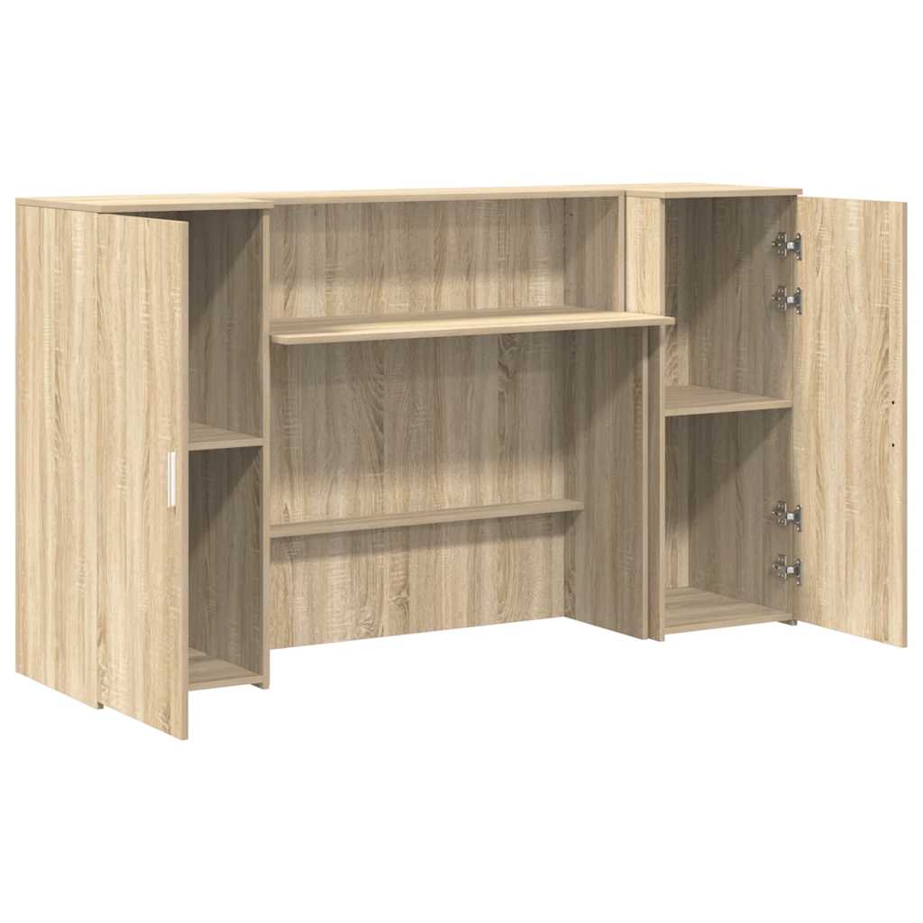 Reception Desk Sonoma Oak 180x50x103.5 cm Engineered Wood