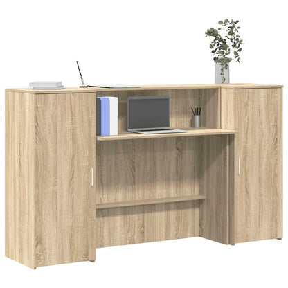 Reception Desk Sonoma Oak 180x50x103.5 cm Engineered Wood