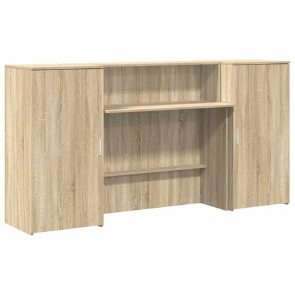 Reception Desk Sonoma Oak 200x50x103.5 cm Engineered Wood