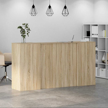 Reception Desk Sonoma Oak 200x50x103.5 cm Engineered Wood