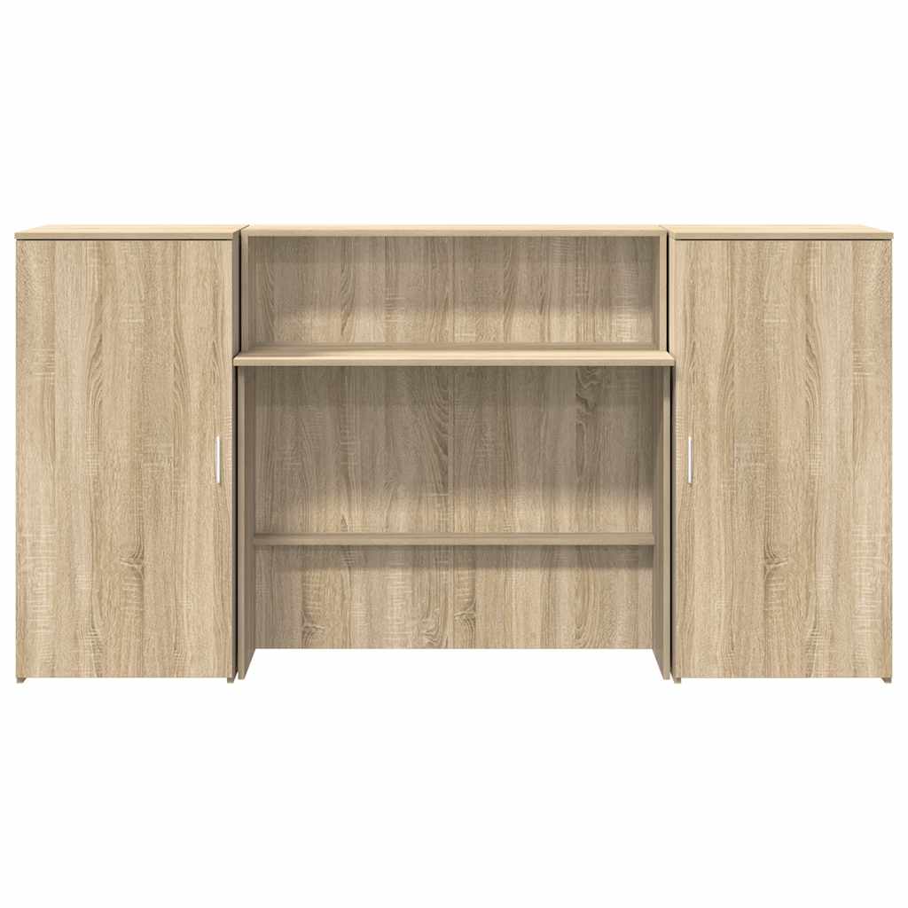 Reception Desk Sonoma Oak 200x50x103.5 cm Engineered Wood