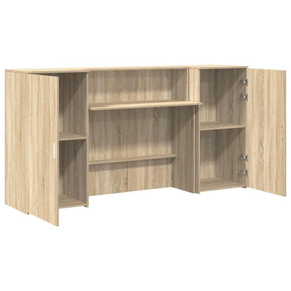 Reception Desk Sonoma Oak 200x50x103.5 cm Engineered Wood