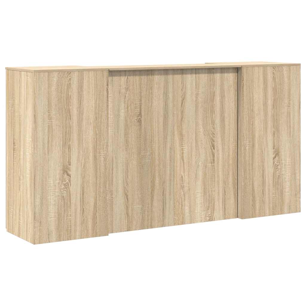 Reception Desk Sonoma Oak 200x50x103.5 cm Engineered Wood