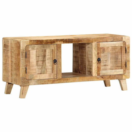 TV Cabinet 105x46x32 cm Solid Wood Rough Mango