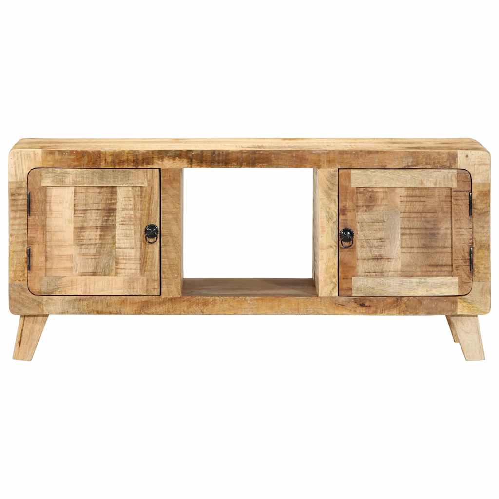 TV Cabinet 105x46x32 cm Solid Wood Rough Mango