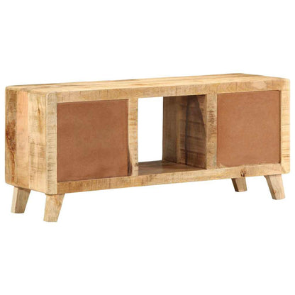 TV Cabinet 105x46x32 cm Solid Wood Rough Mango