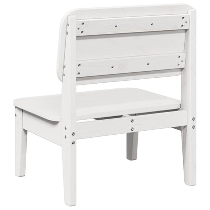 Garden Chair White 60x52.5x72 cm Solid Wood Pine