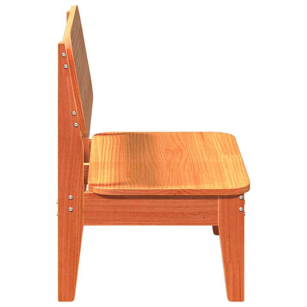 Garden Chair Wax Brown 60x52.5x72 cm Solid Wood Pine