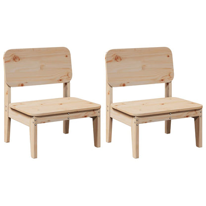 Garden Chairs 2 pcs 60x52.5x72 cm Solid Wood Pine