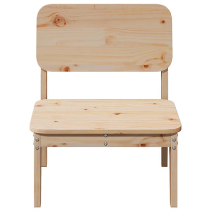 Garden Chairs 2 pcs 60x52.5x72 cm Solid Wood Pine