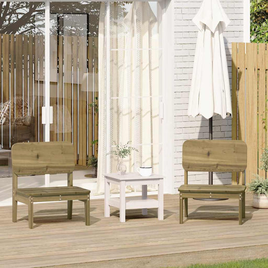 Garden Chairs 2 pcs 60x52.5x72 cm Impregnated Wood Pine