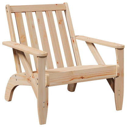 Garden Adirondack Chair 75x77x77 cm Solid Wood Pine