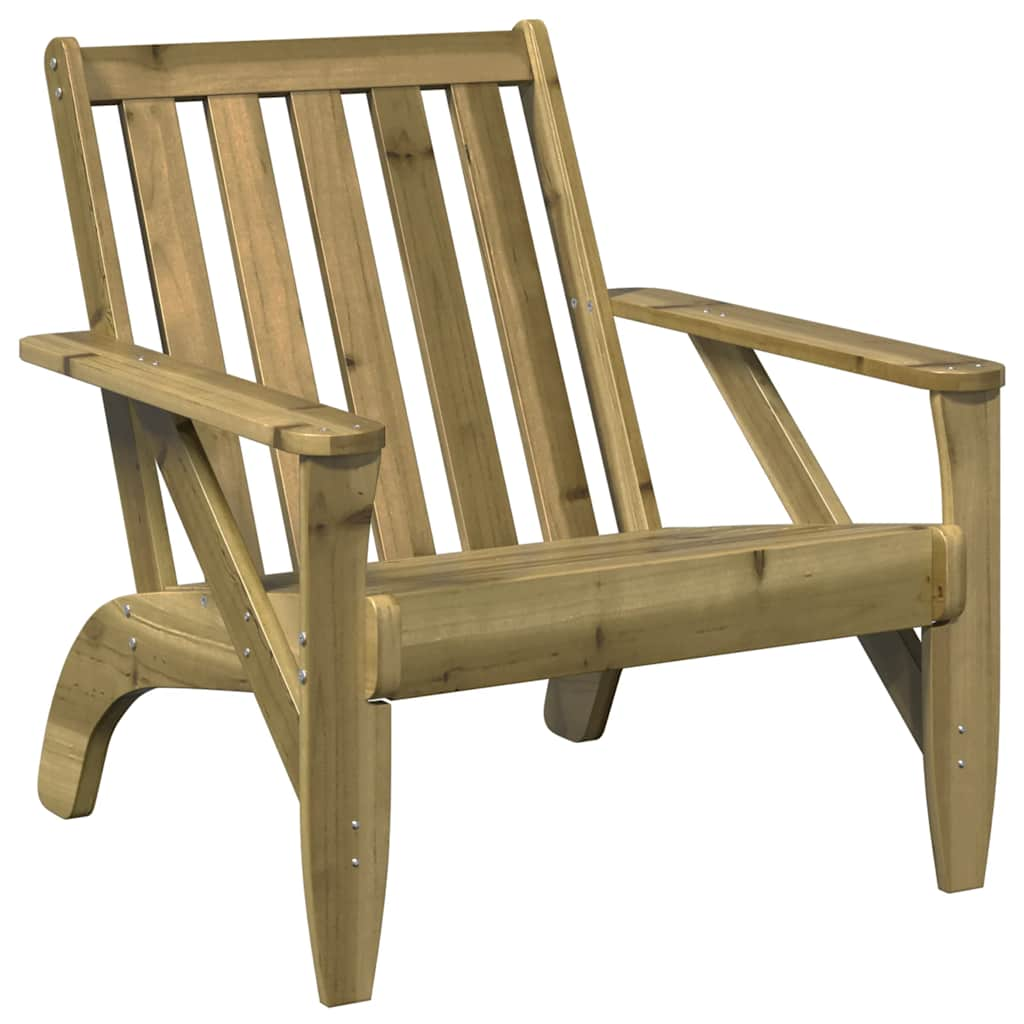 Garden Adirondack Chair 75x77x77 cm Impregnated Wood Pine