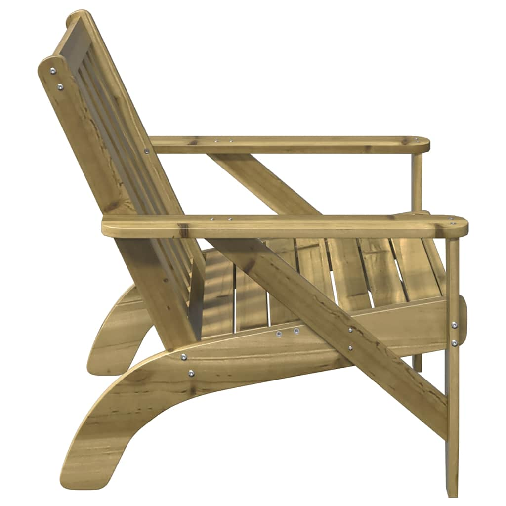 Garden Adirondack Chair 75x77x77 cm Impregnated Wood Pine