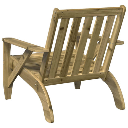 Garden Adirondack Chair 75x77x77 cm Impregnated Wood Pine