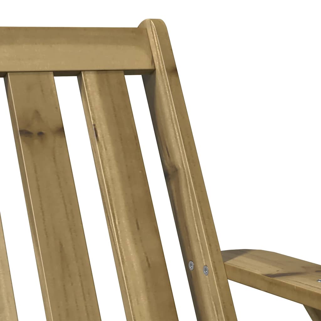 Garden Adirondack Chair 75x77x77 cm Impregnated Wood Pine