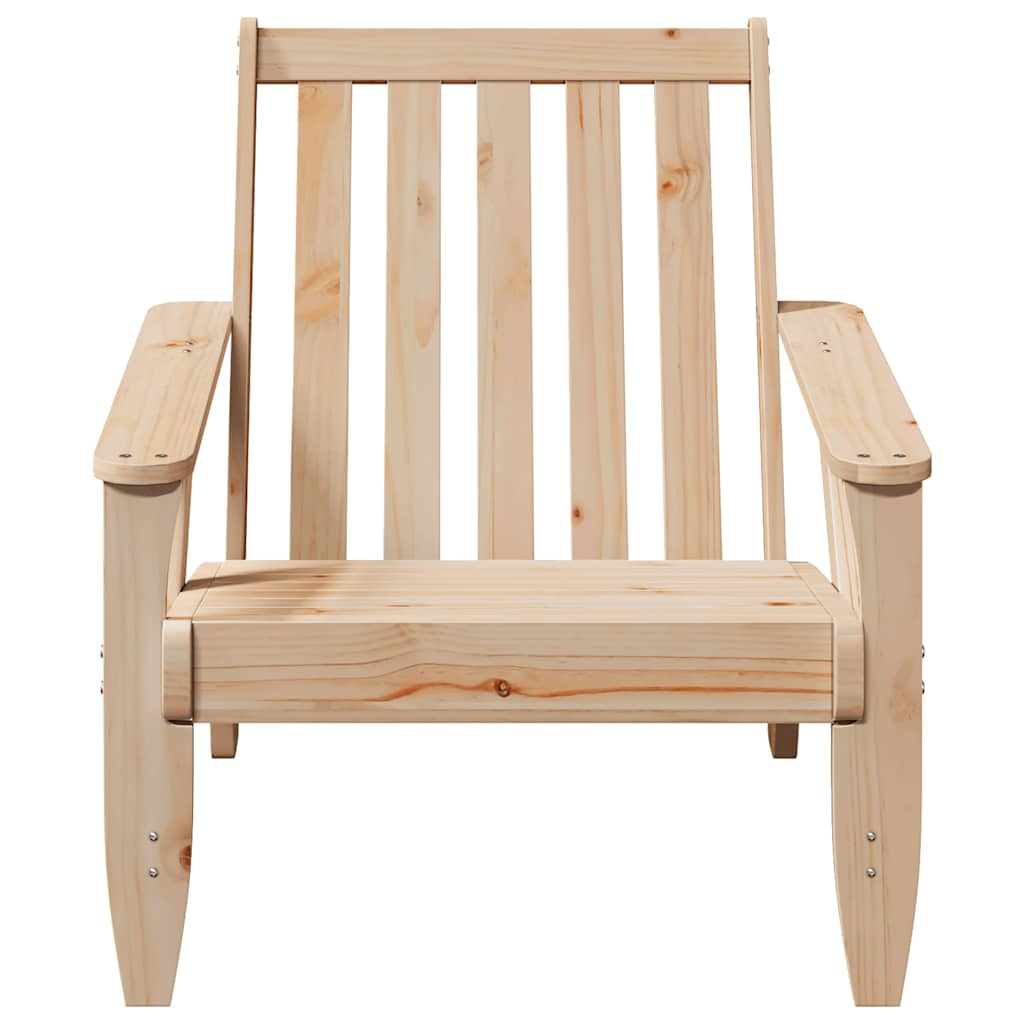 Garden Adirondack Chairs 2 pcs 75x77x77 cm Solid Wood Pine