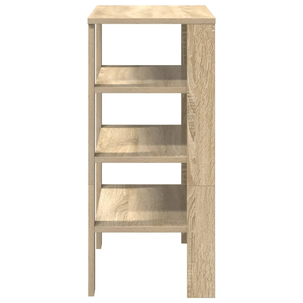 Shoe Rack Sonoma Oak 61x32x70 cm Engineered Wood