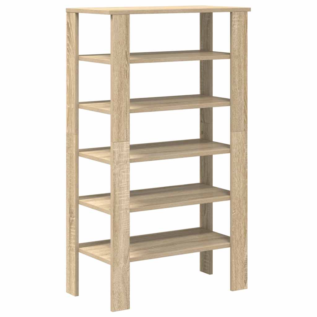 Shoe Rack Sonoma Oak 61x32x105 cm Engineered Wood