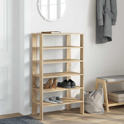 Shoe Rack Sonoma Oak 61x32x105 cm Engineered Wood