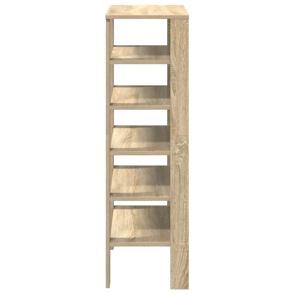 Shoe Rack Sonoma Oak 61x32x105 cm Engineered Wood