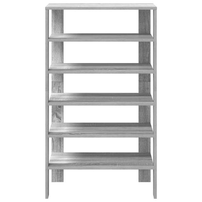 Shoe Rack Grey Sonoma 61x32x105 cm Engineered Wood