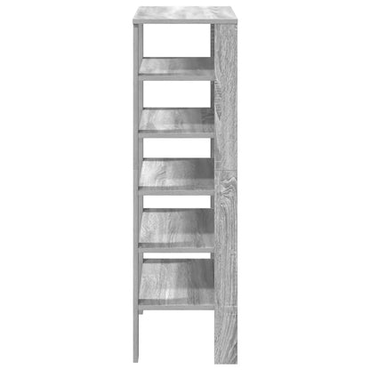 Shoe Rack Grey Sonoma 61x32x105 cm Engineered Wood