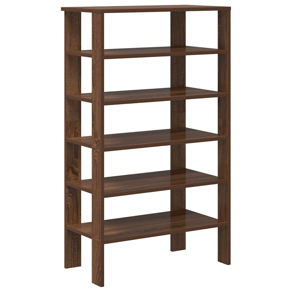 Shoe Rack Brown Oak 61x32x105 cm Engineered Wood