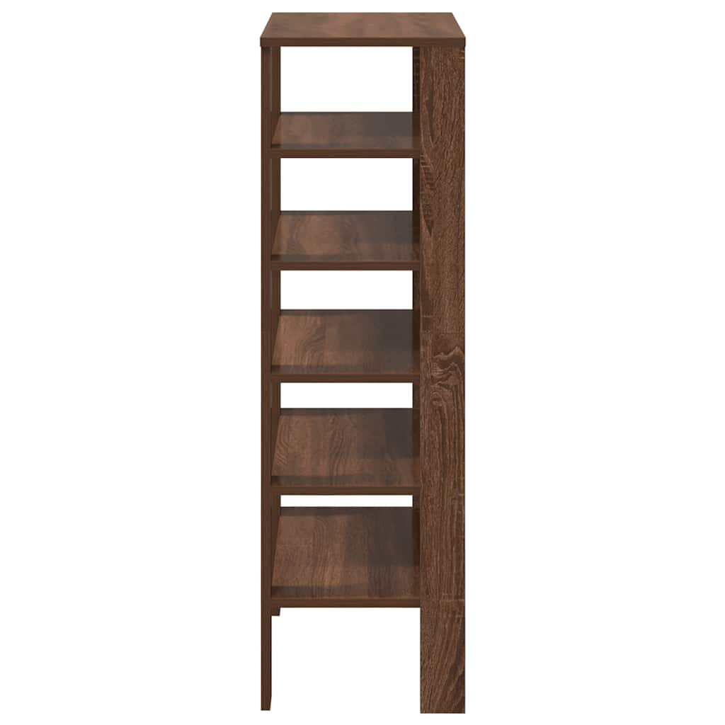 Shoe Rack Brown Oak 61x32x105 cm Engineered Wood