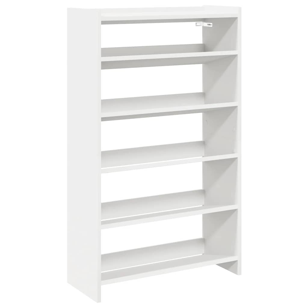 Shoe Rack White 60x25x100 cm Engineered Wood