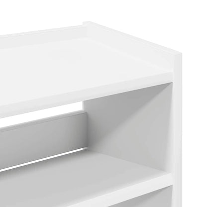 Shoe Rack White 60x25x100 cm Engineered Wood