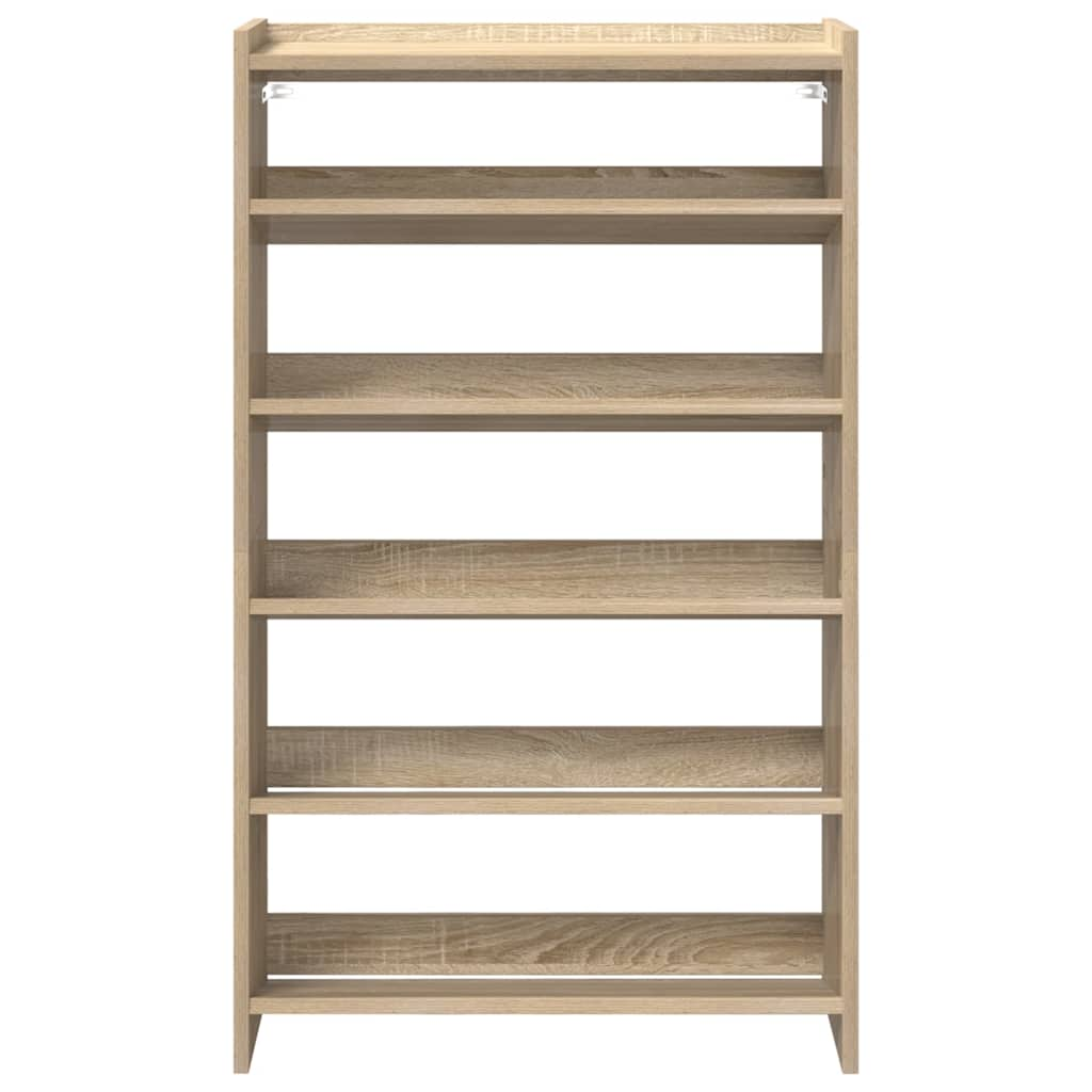 Shoe Rack Sonoma Oak 60x25x100 cm Engineered Wood