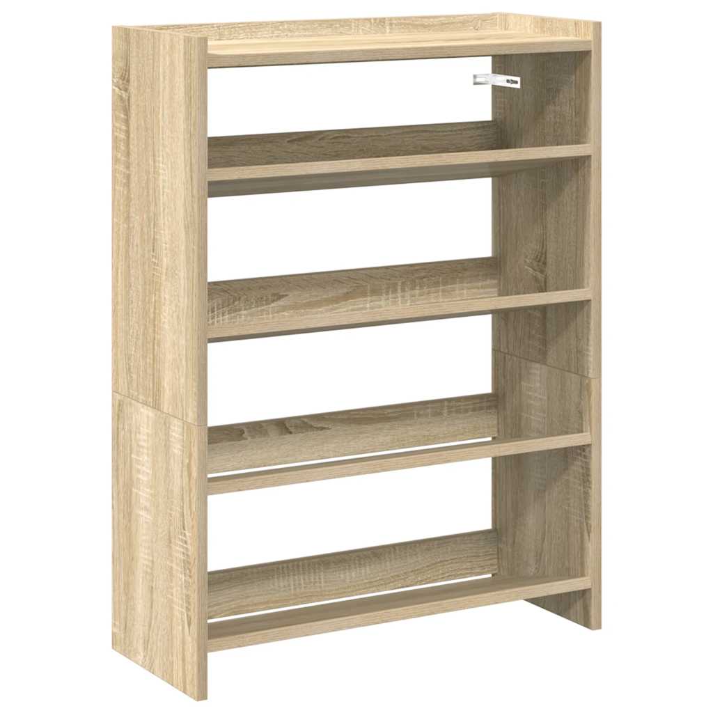 Shoe Rack Sonoma Oak 80x25x61.5 cm Engineered Wood