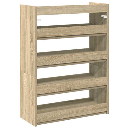 Shoe Rack Sonoma Oak 80x25x61.5 cm Engineered Wood