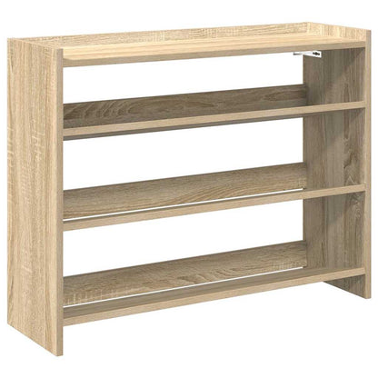 Shoe Rack Sonoma Oak 80x25x61.5 cm Engineered Wood