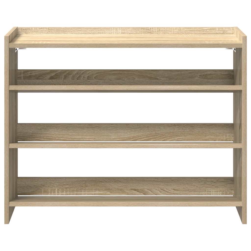 Shoe Rack Sonoma Oak 80x25x61.5 cm Engineered Wood