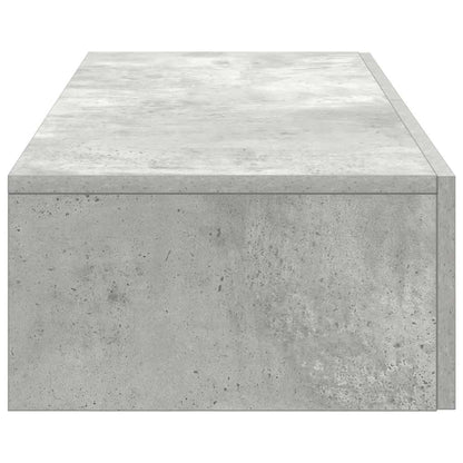 Wall Shelf with Drawers Concrete Grey 100x36x19 cm Engineered Wood