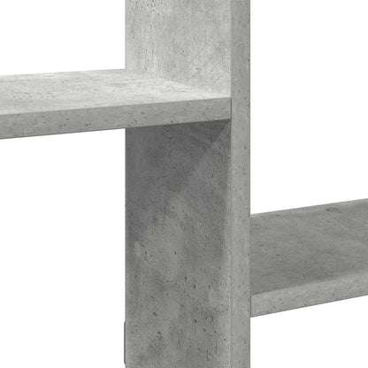 Wall Cube Shelf 5 Compartments Concrete Grey Engineered Wood