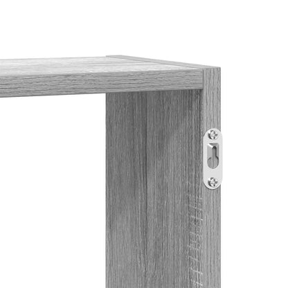 Wall Cube Shelf 5 Compartments Grey Sonoma Engineered Wood