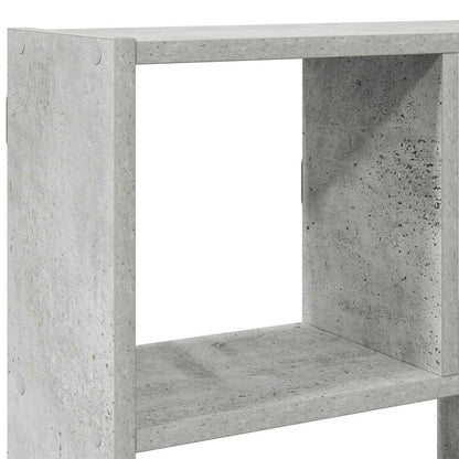 Wall Cube Shelf 12 Compartments Concrete Grey Engineered Wood