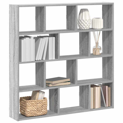 Wall Cube Shelf 12 Compartments Grey Sonoma Engineered Wood