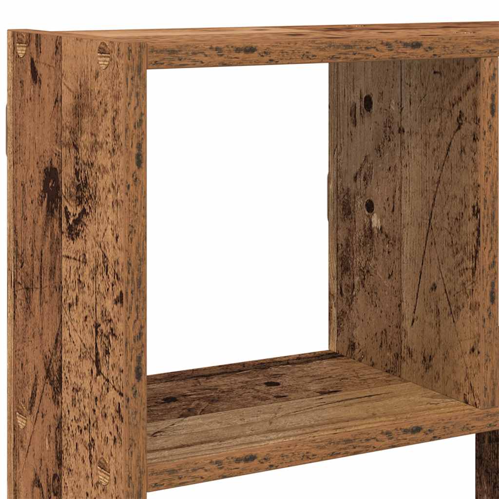 Wall Cube Shelf 12 Compartments Old Wood Engineered Wood