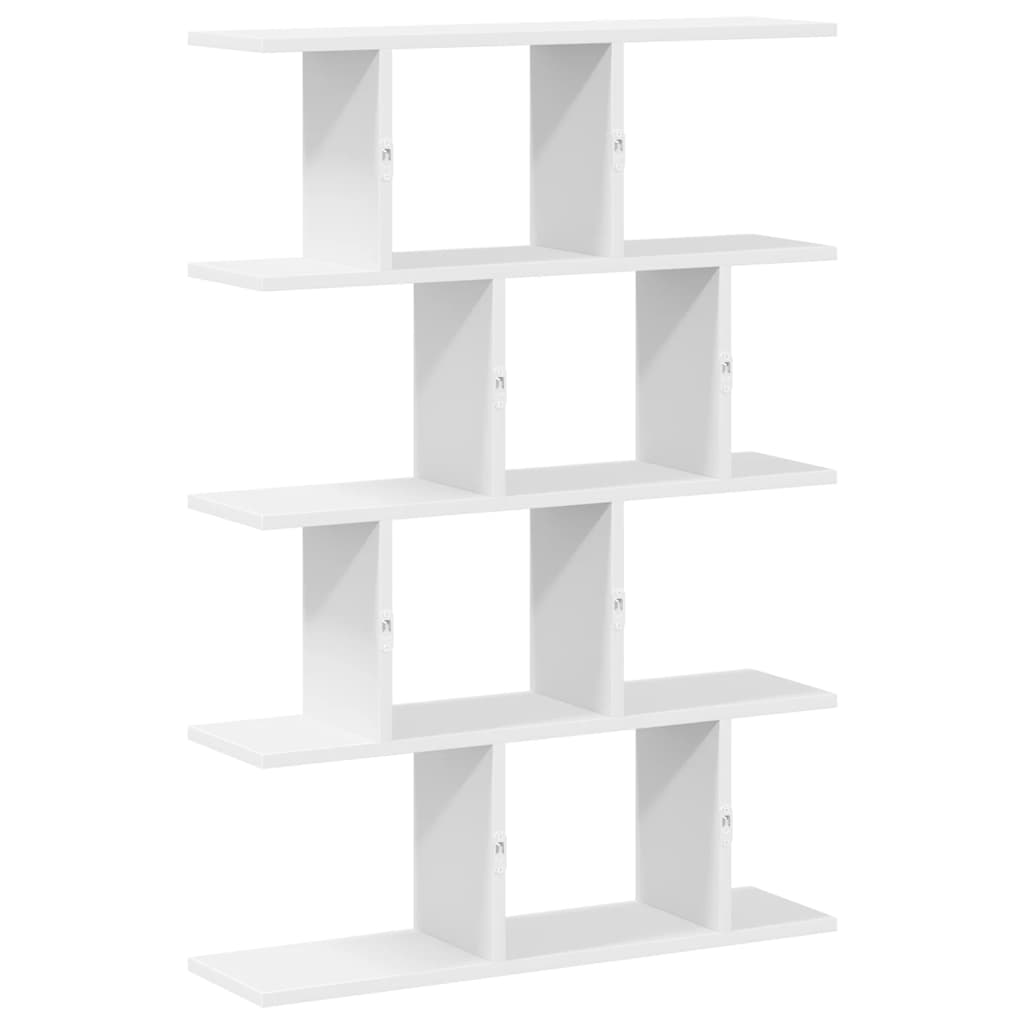 Wall Cube Shelf 12 Compartments White Engineered Wood