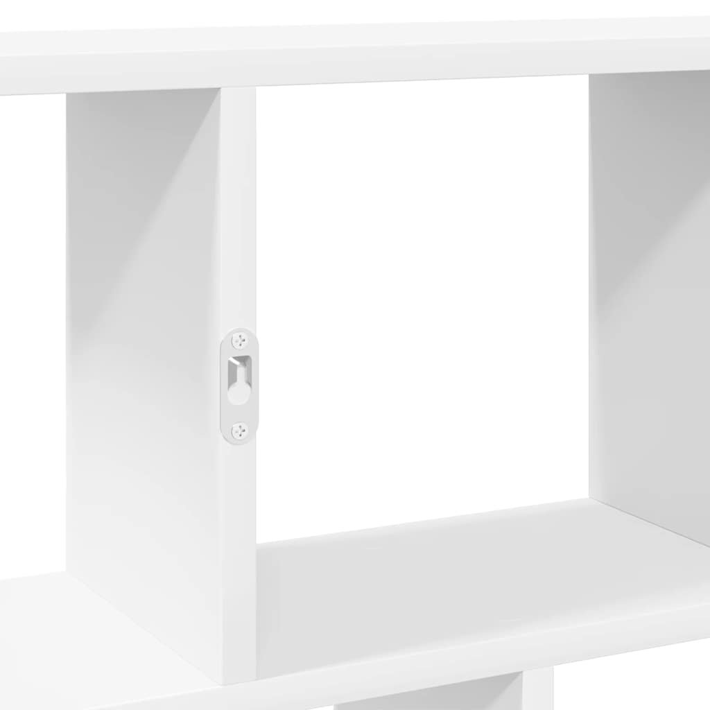 Wall Cube Shelf 12 Compartments White Engineered Wood