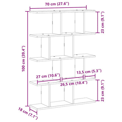 Wall Cube Shelf 12 Compartments White Engineered Wood