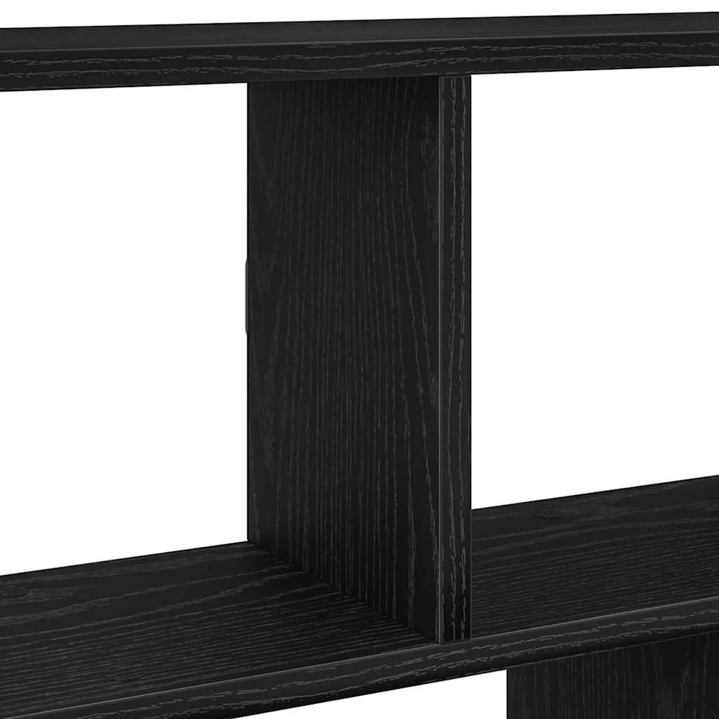 Wall Cube Shelf 12 Compartments Black Engineered Wood