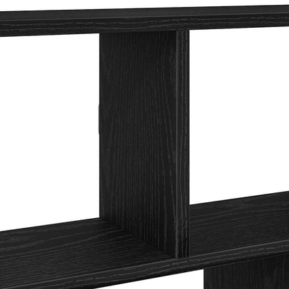 Wall Cube Shelf 12 Compartments Black Engineered Wood