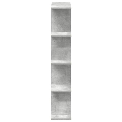 Wall Cube Shelf 12 Compartments Concrete Grey Engineered Wood